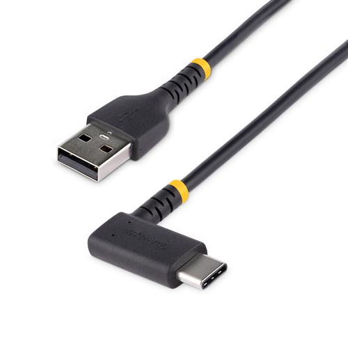 1ft USB A to C Charging Cable Angled 1ft USB A to C Charging Cable Angled